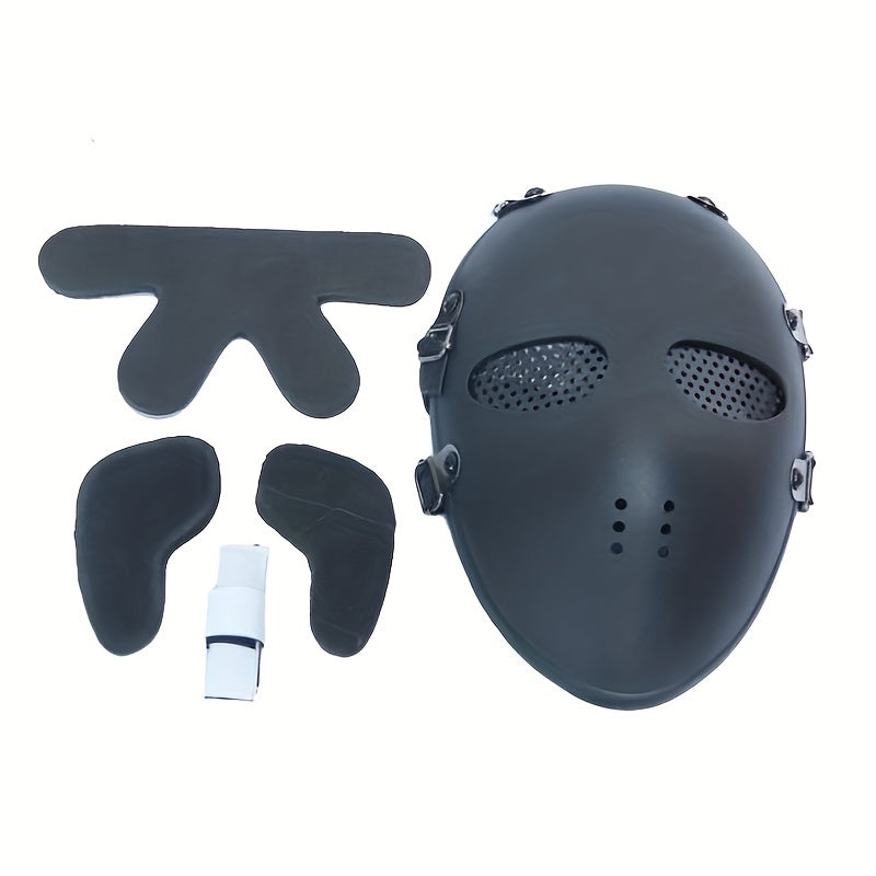Obsidian Wraith Mask – Full-Face Tactical Iron Skull