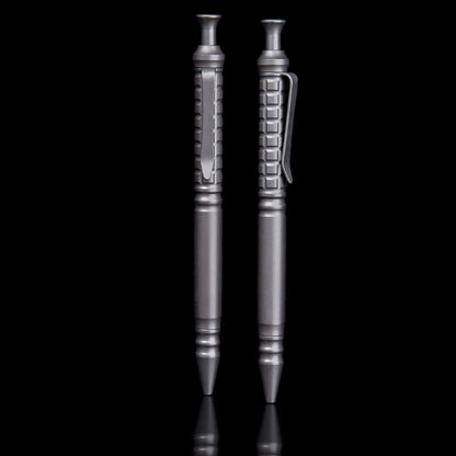 Obsidian Micro Pen – Mini Titanium Keychain Ballpoint