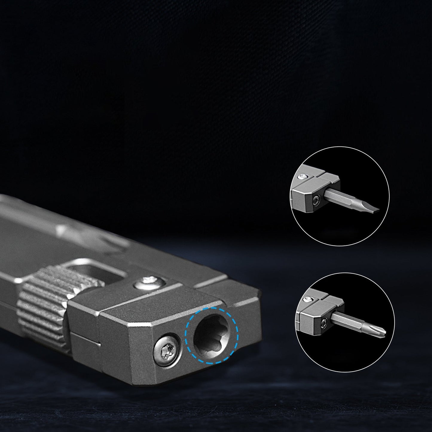 Obsidian Forge Tool – Titanium EDC Screwdriver & Wrench