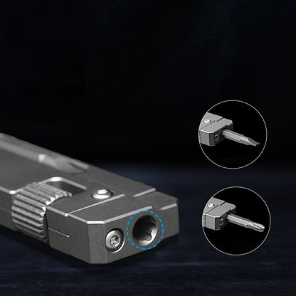 Obsidian Forge Tool – Titanium EDC Screwdriver & Wrench