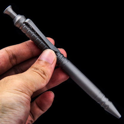 Obsidian Micro Pen – Mini Titanium Keychain Ballpoint