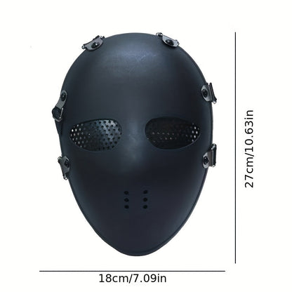 Obsidian Wraith Mask – Full-Face Tactical Iron Skull