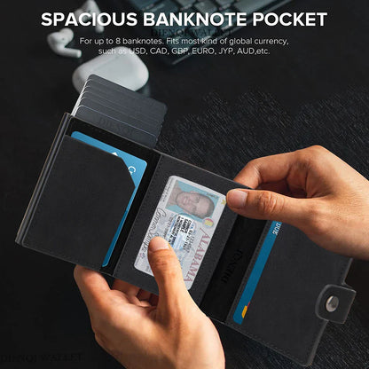 Obsidian Sentinel Wallet – RFID Blackout Slim