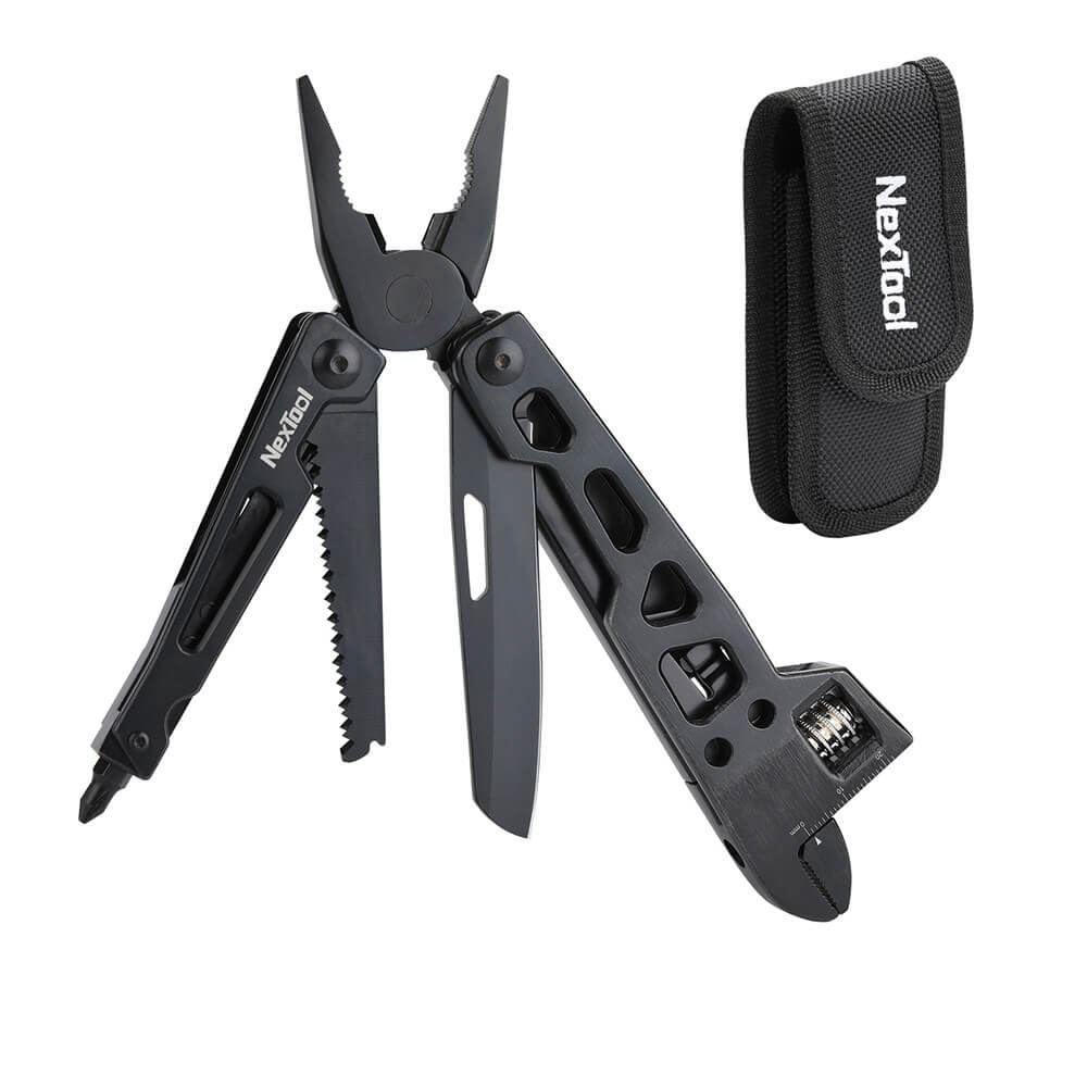 Obsidian Apex Multitool – 9-in-1 Blackout EDC Wrench