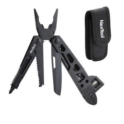Obsidian Apex Multitool – 9-in-1 Blackout EDC Wrench